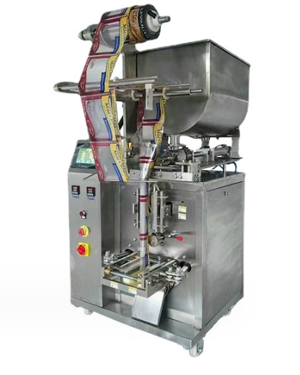 河北奧羽醬料包裝機(jī)50-300g定量醬料膏體全自動攪拌式料斗